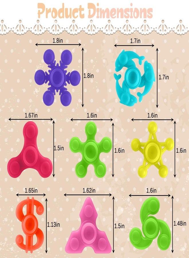 Riferg 100pcs Bulk-Mini Finger Fidget Spinner Toys, Stress Relief Sensory Toys for Kids Teens Adults, Birthday Party Favors Gifts Christmas Stocking Classroom Prizes Supplies Valentine's Day Gifts - Image 2